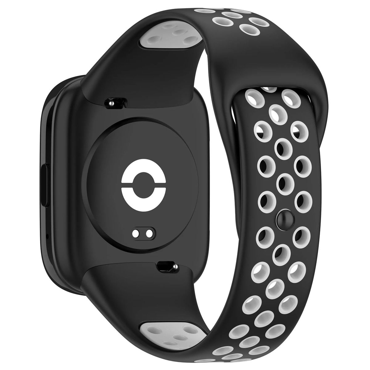 GENERICO - Correa Silicona Sport para REDMI WATCH 3 ACTIVE - N/Plomo