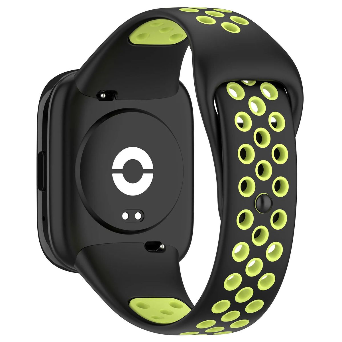 GENERICO - Correa Silicona Sport para REDMI WATCH 3 ACTIVE - N/Amarillo