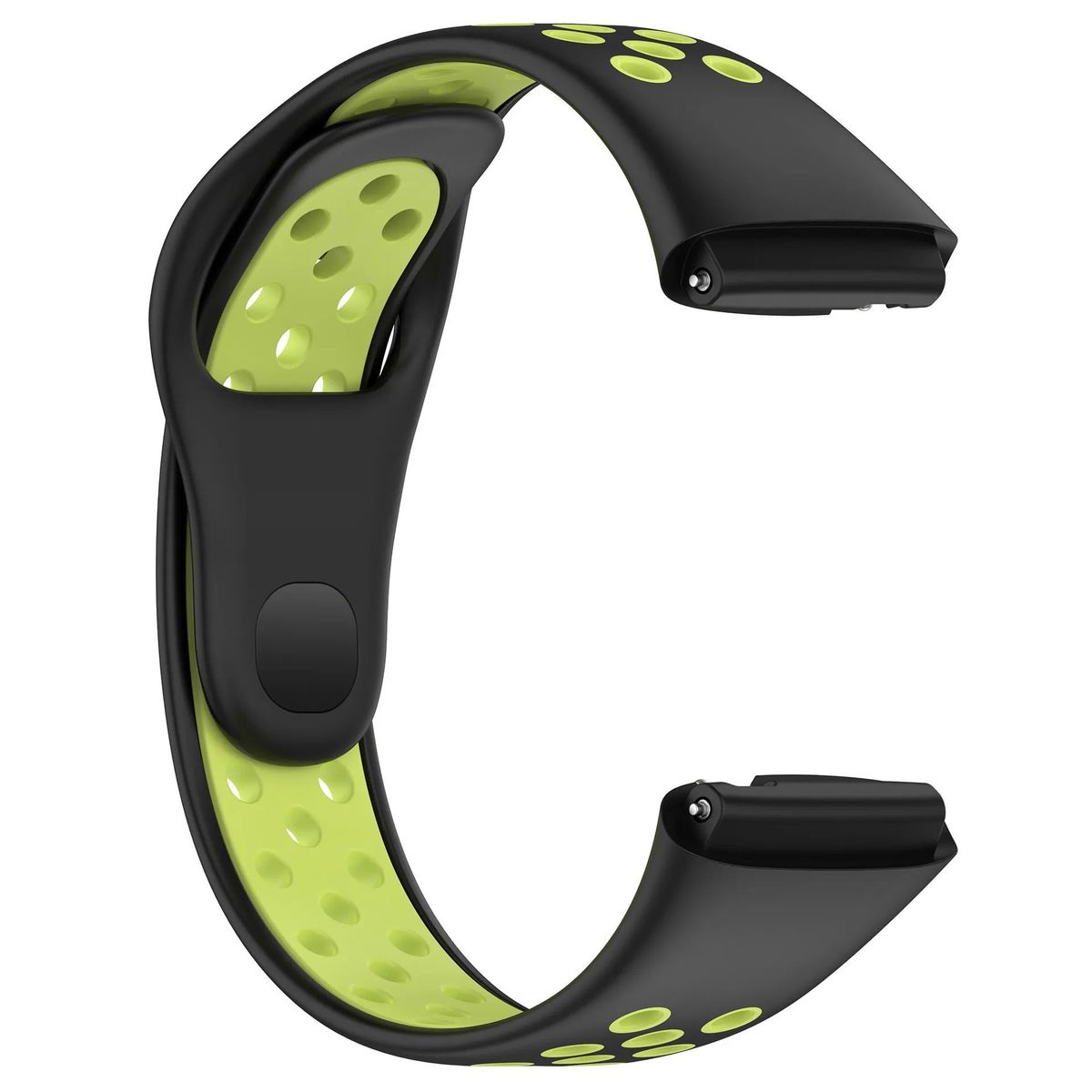 GENERICO - Correa Silicona Sport para REDMI WATCH 3 ACTIVE - N/Amarillo