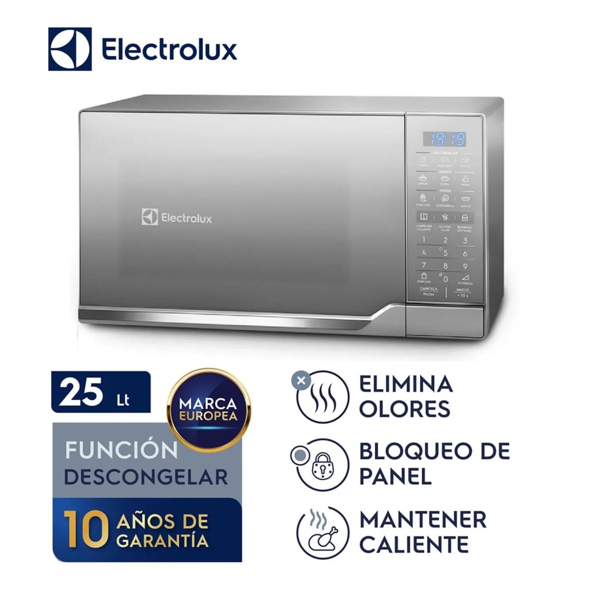 ELECTROLUX - Microondas Electrolux EMDO25S2GSRUG 25 Litros 900 Watts