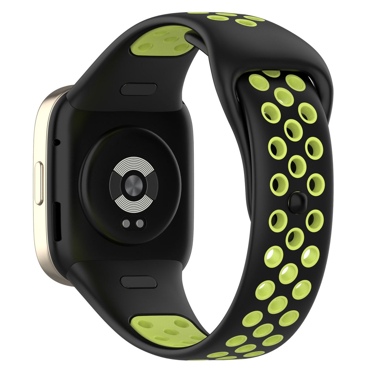 GENERICO - Correa Silicona Sport para REDMI WATCH 3 - N/Amarillo
