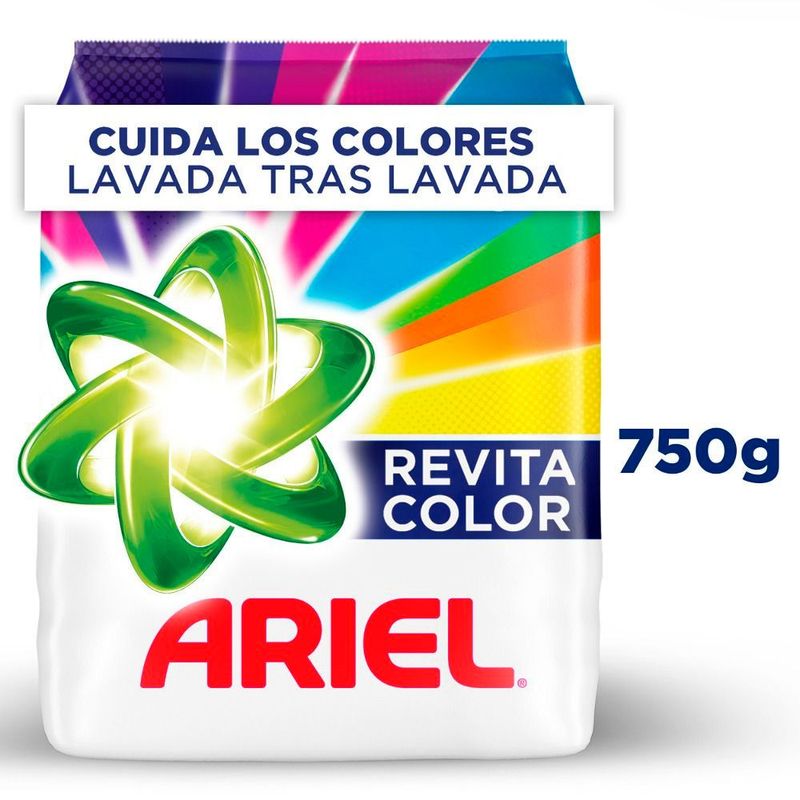 ARIEL - Detergente en Polvo Ariel Revitacolor 750g