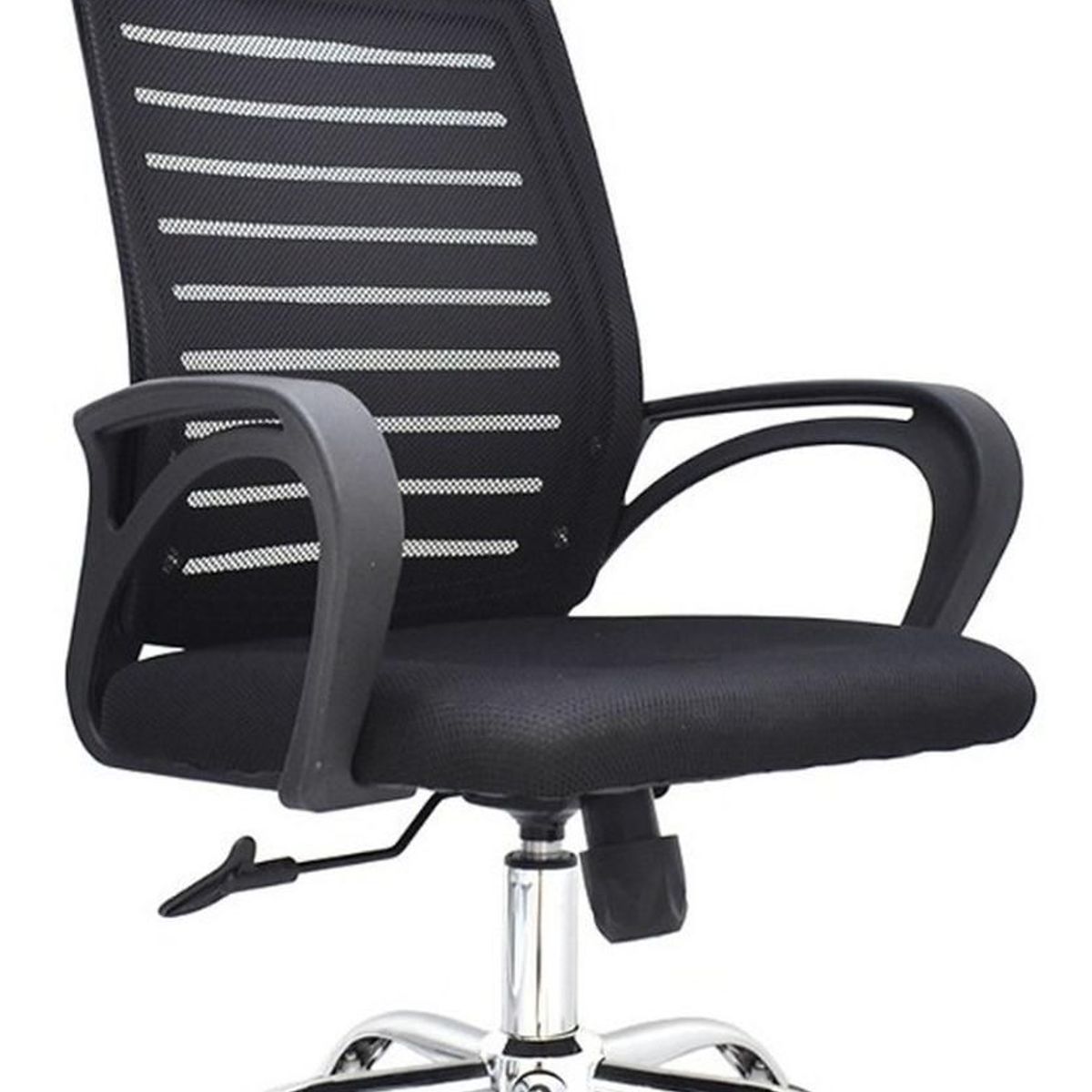 BONNO - Silla De Escritorio Lux Negro Con Cabecero Bonno