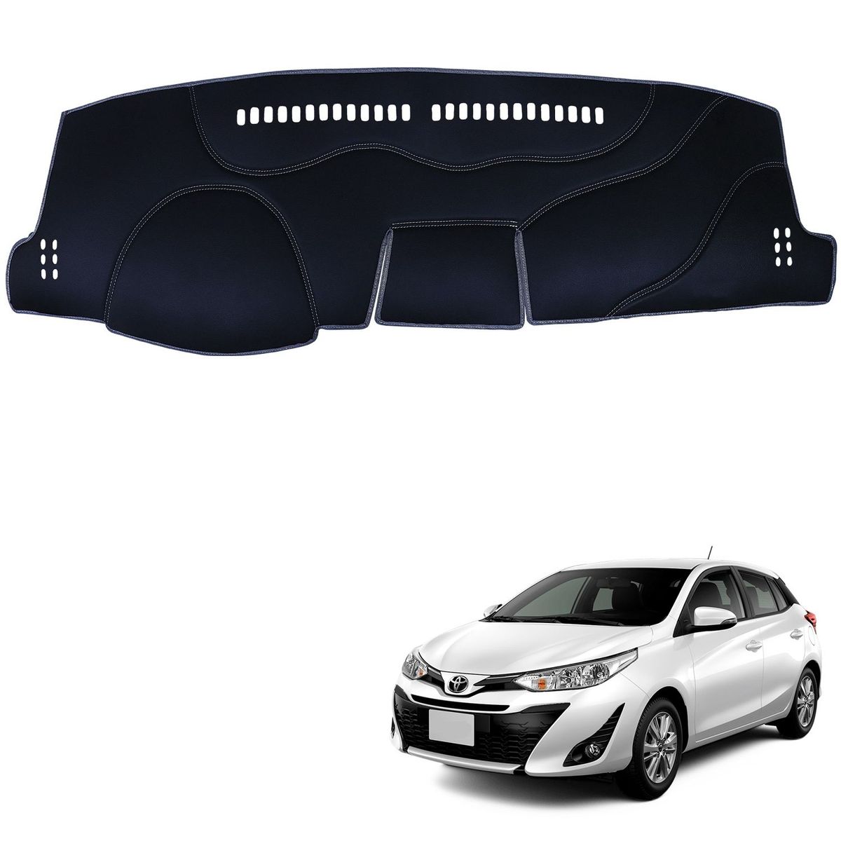 TECGO - PROTECTOR CUBRE TAPETE TABLERO TIPO TOYOTA YARIS 2024