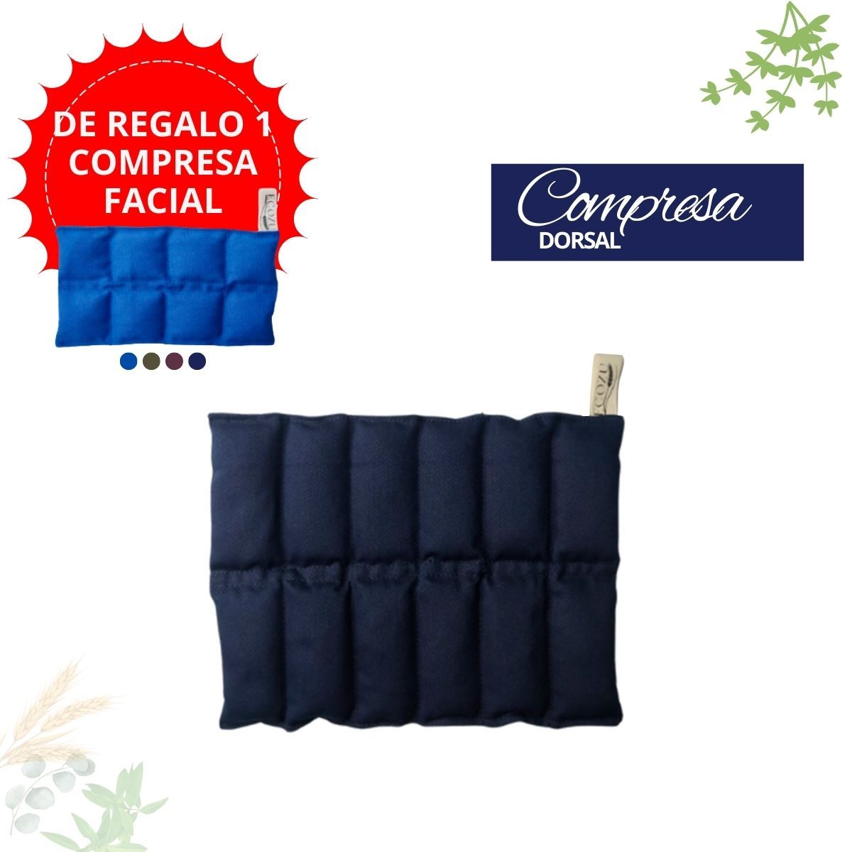 GENERICO - Compresas de Semilla Dorsal Azul