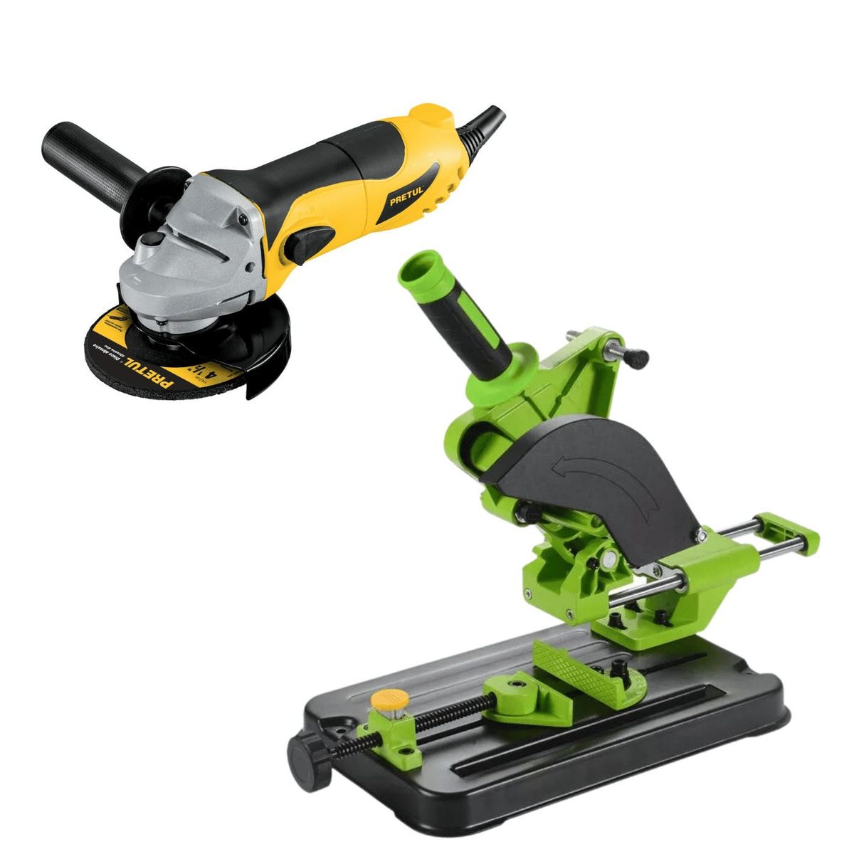 PRETUL - Amoladora Pretul 700W  Soporte Telescopico para amoladora