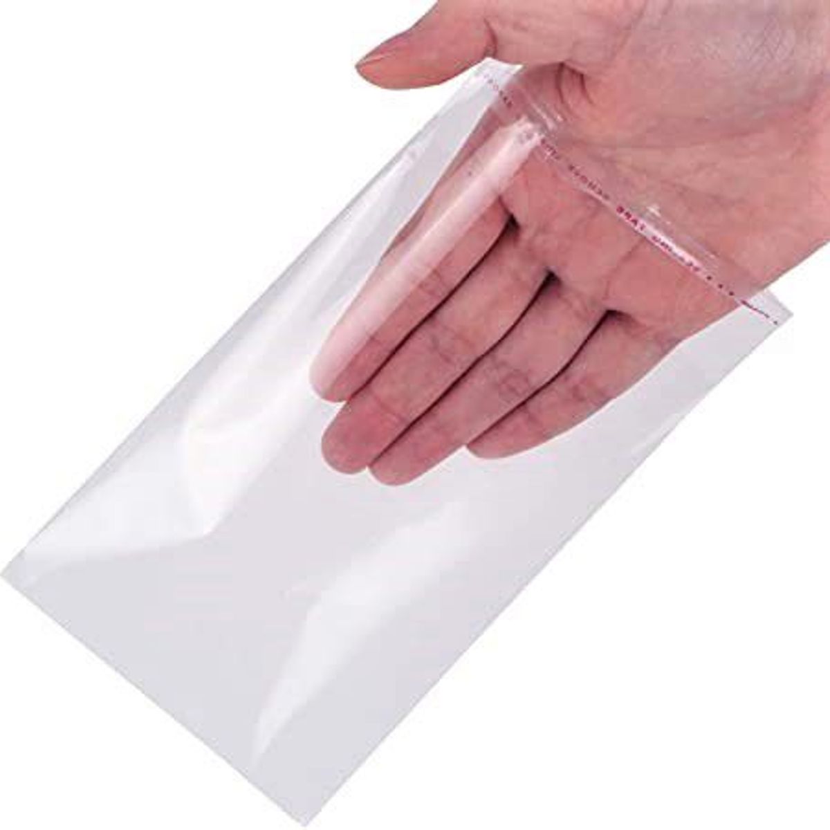 LA SEMILLITA PERUANA - 500 BOLSA TRANSPARENTE CON CINTA ADHESIVA, FÁCIL SELLADO, AUTOADHESIVO