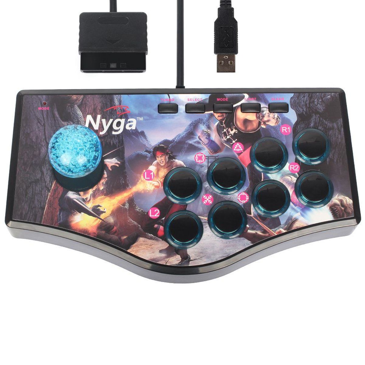 OEM - Controlador Joystick Arcade NJP 308 Compatible con PC PS2 PS3 Android