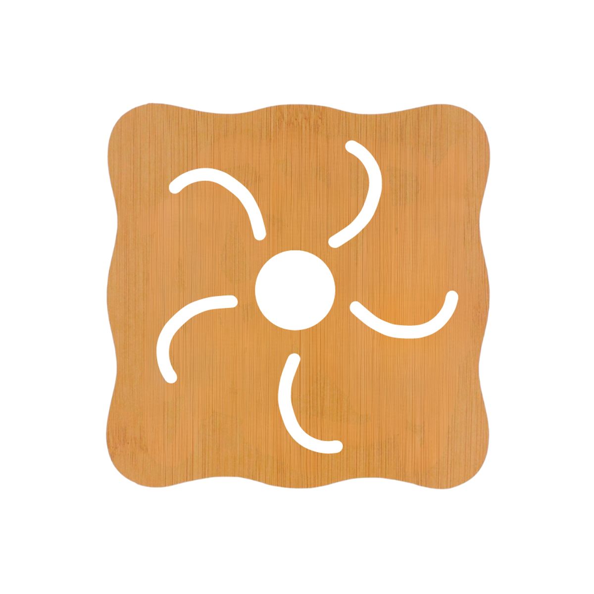 INSPIRA - Set de 4 Soportes de Bambú Resistente al Calor