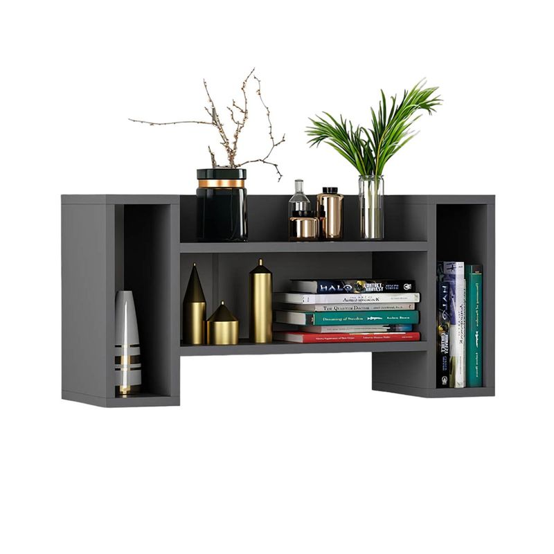 GENERICO - Repisa Estante Decorativa Gaddy Color Grafito - Gaudi