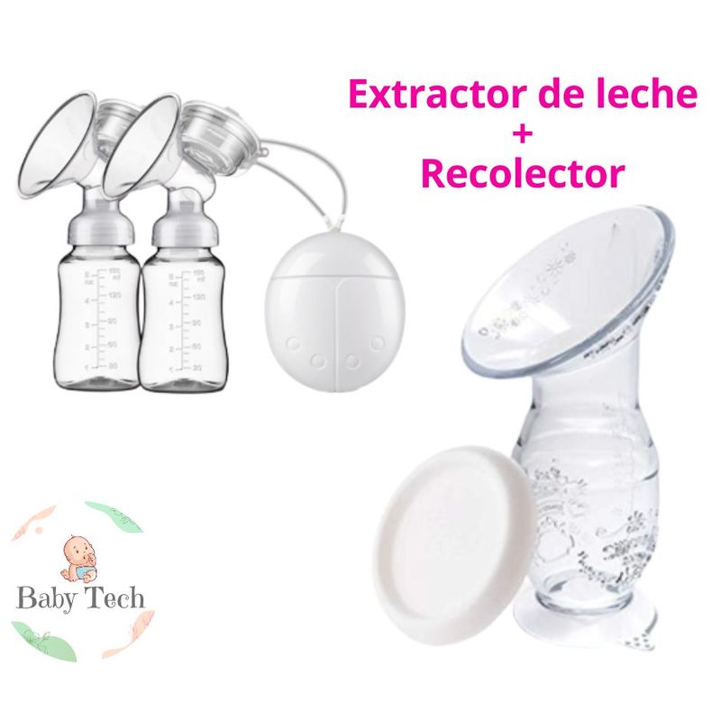 GENERICO - Extractor de Leche Eléctrico Doble  Recolector de leche