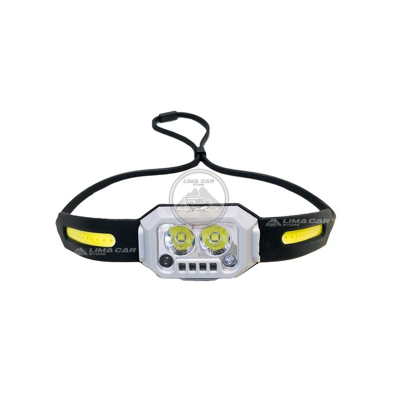 CAFINI - Linterna de Cabeza minera vincha LED sensor movimiento Cafini