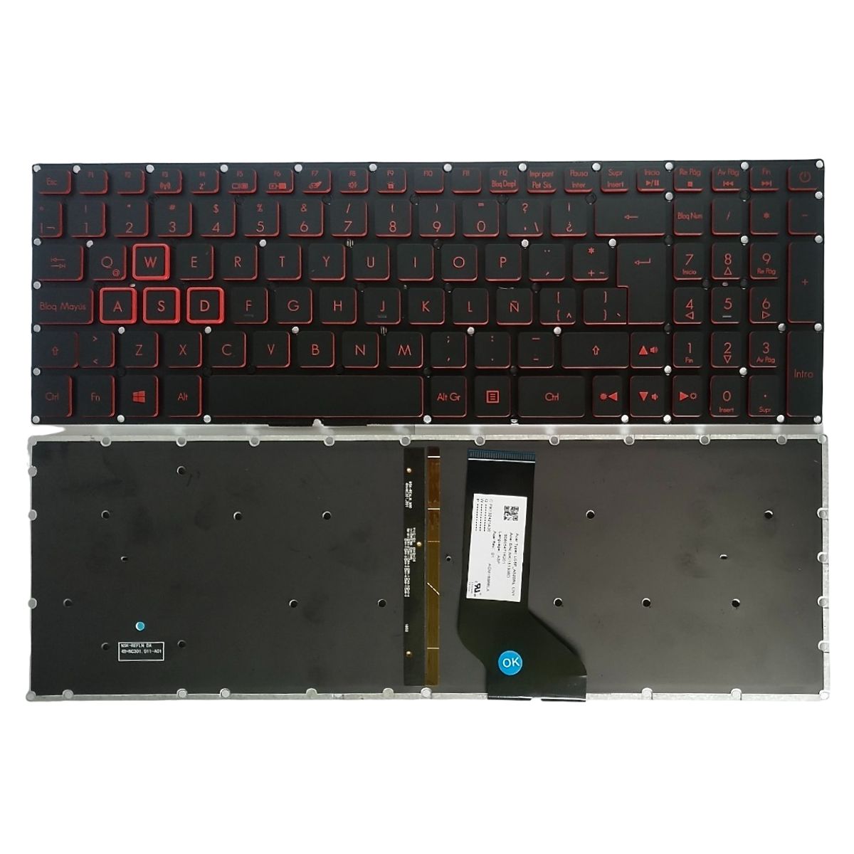 ACER - Teclado Acer Nitro 5 ORIGINAL AN515 AN515-41 AN515-42