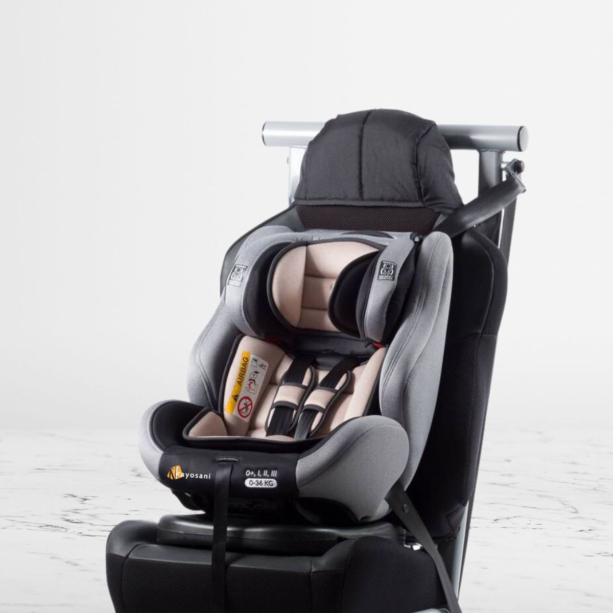 EBABY - Silla de Auto Giratorio para Niños «VERO 360°» Beige