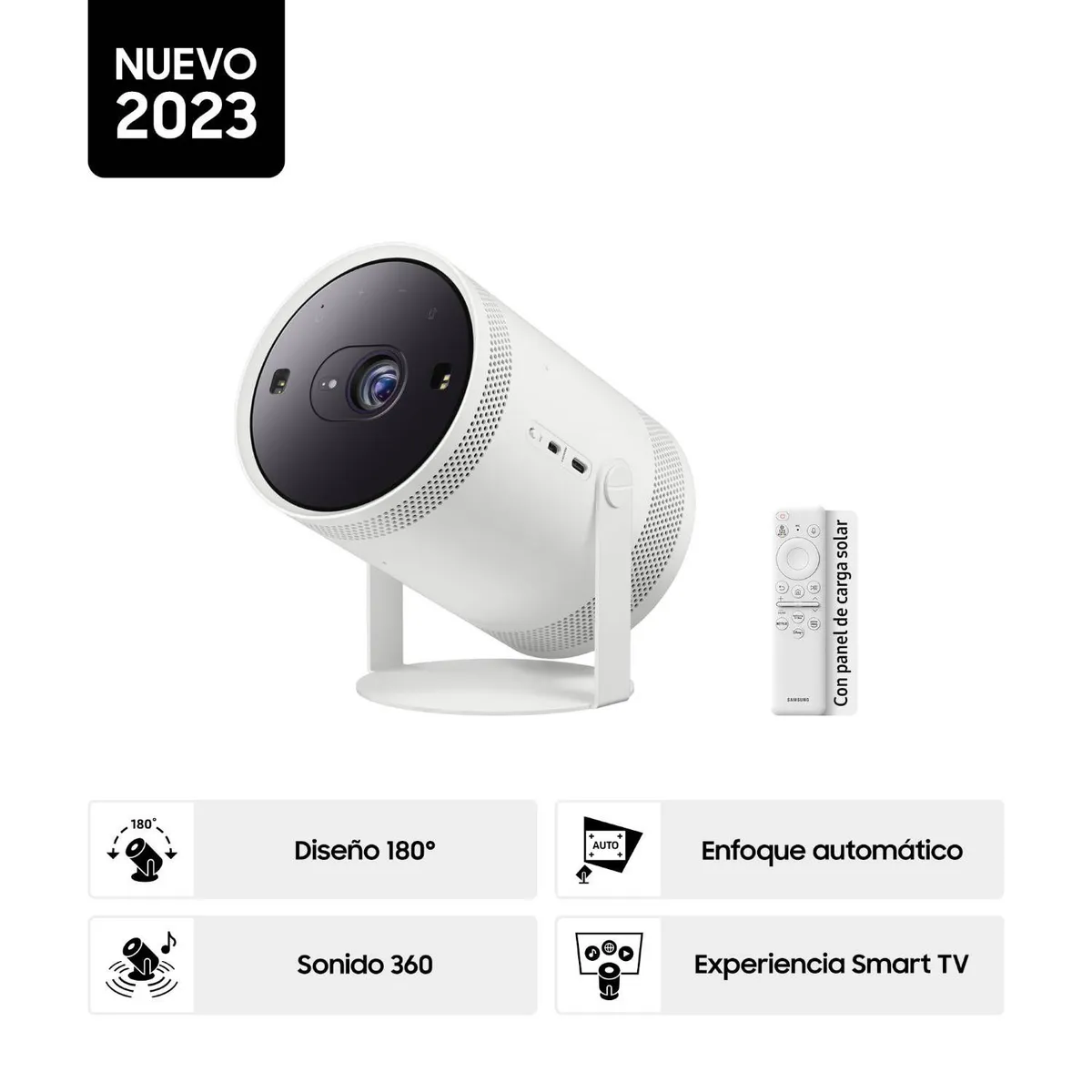 SAMSUNG - Proyector Samsung The Freestyle 2da Gen Full HD SP-LFF3CLAXXPE Nuevo