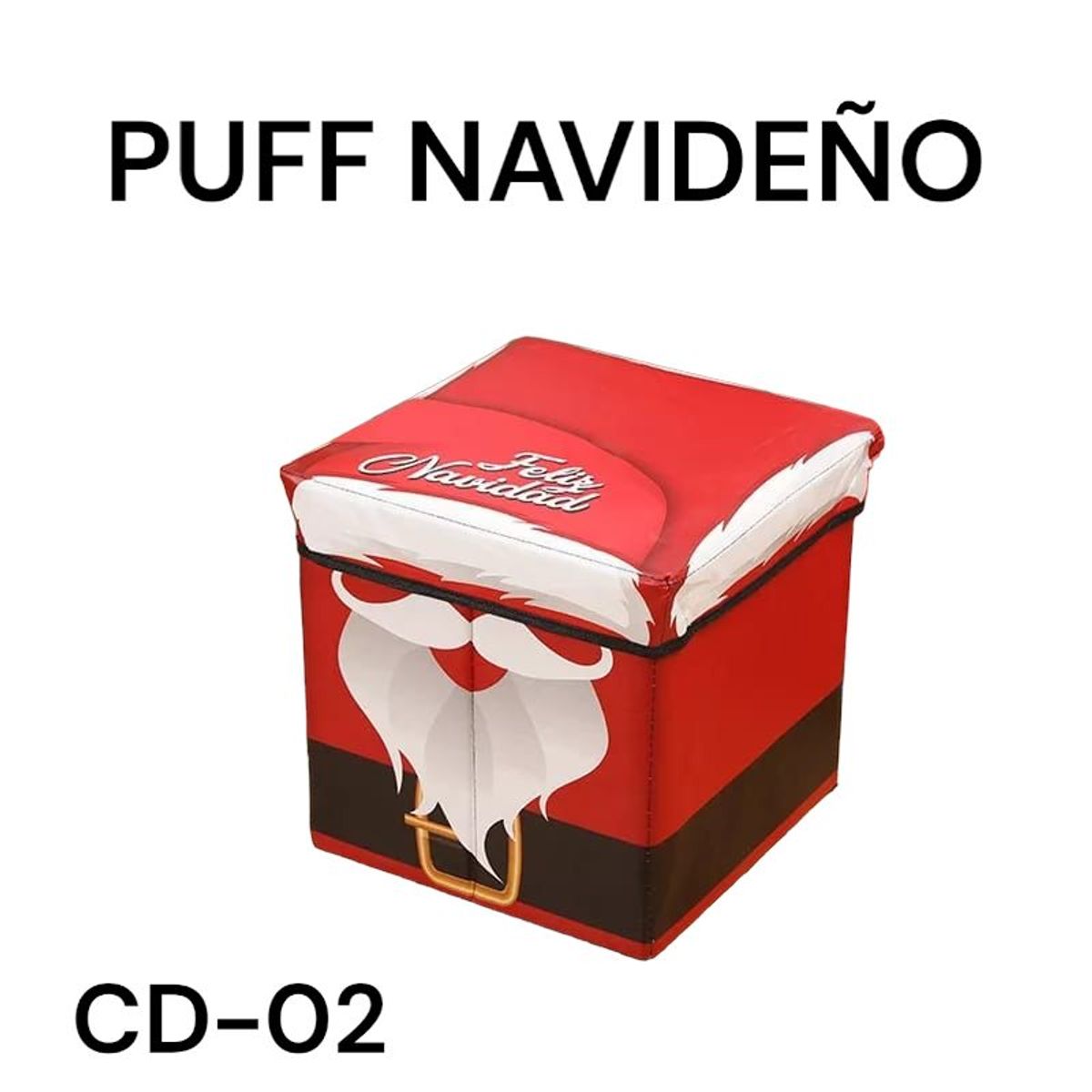 GENERICO - CAJA PUFF NAVIDEÑO RESISTENTE 30X30 CD-02