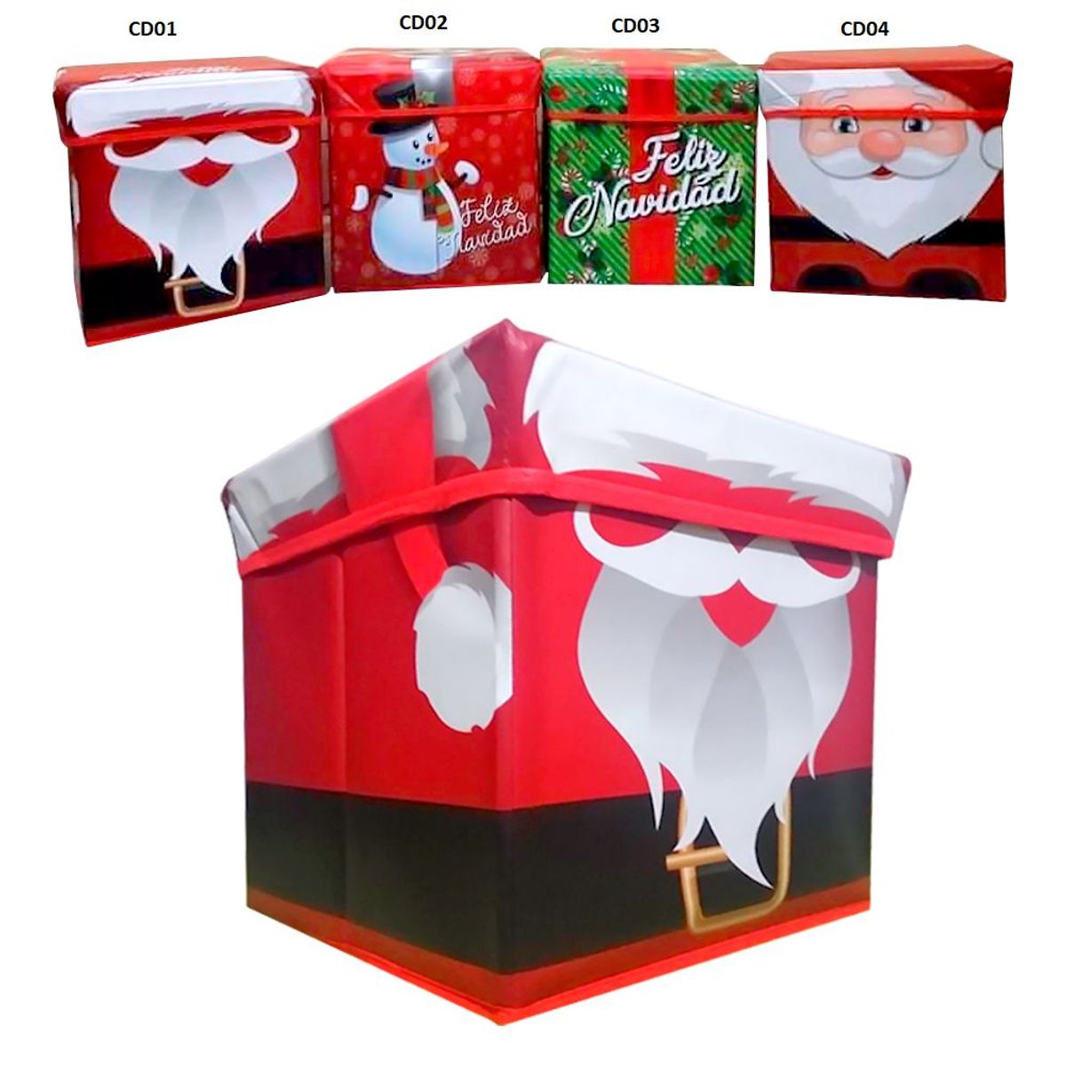 GENERICO - CAJA PUFF NAVIDEÑO RESISTENTE 30X30 CD-02
