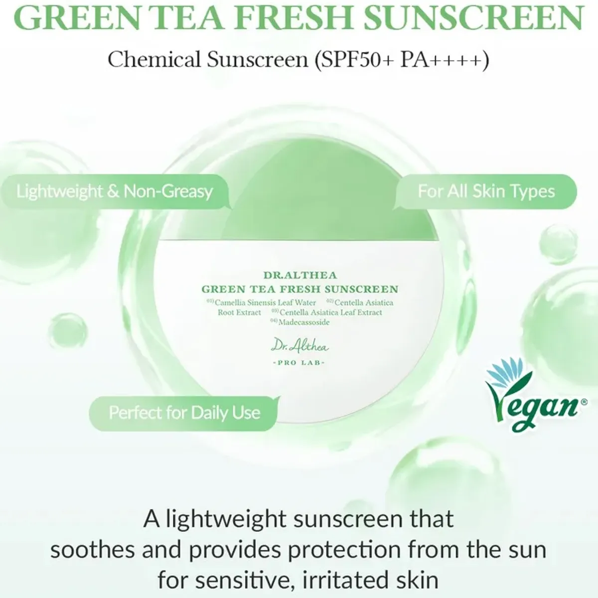 SKIN1004 - DR Althea Protector Solar Green Tea Fresh Sunscreen DRALTHEA