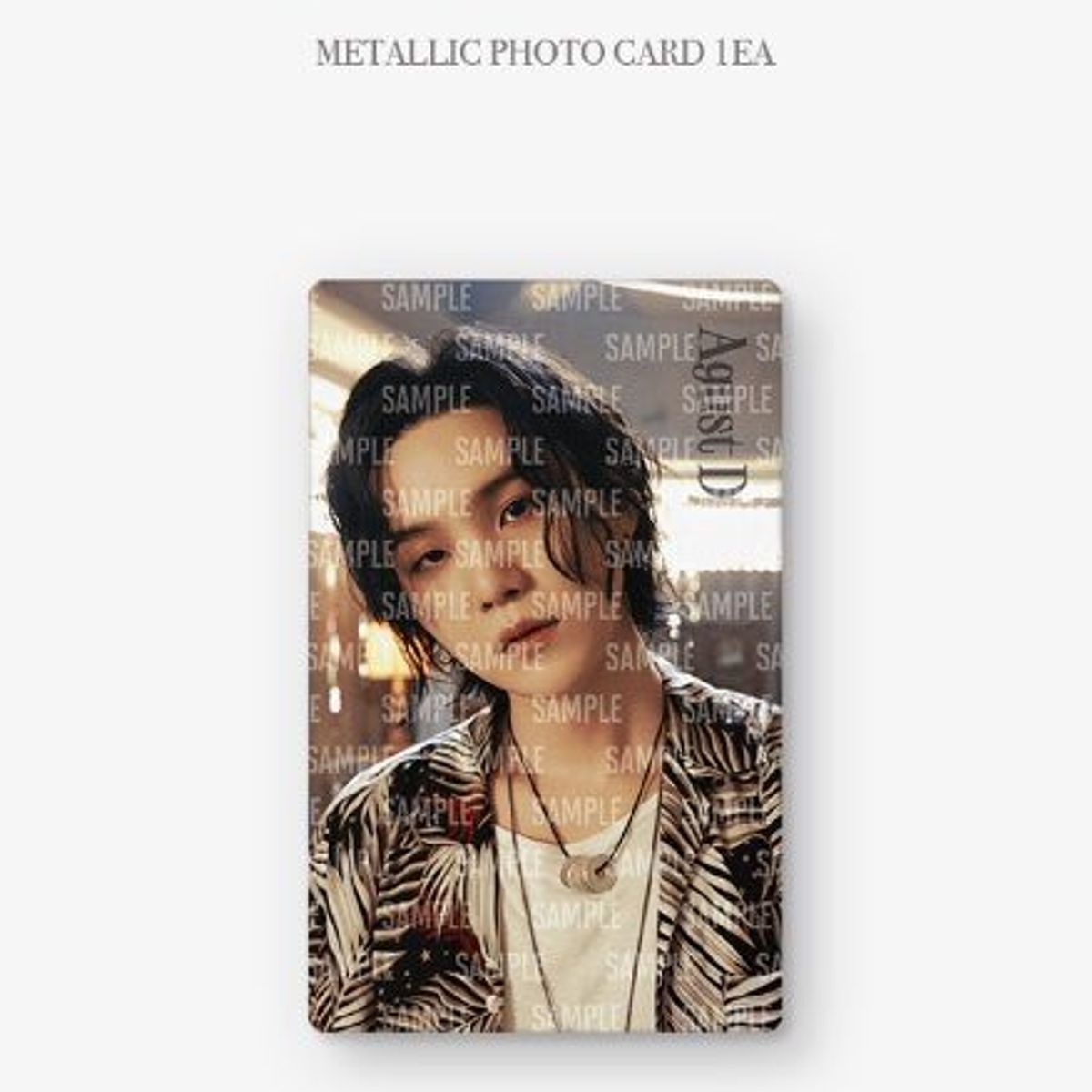 GENERICO - METALLIC PHOTO CARD AGUST D CONCIERTO D-DAY
