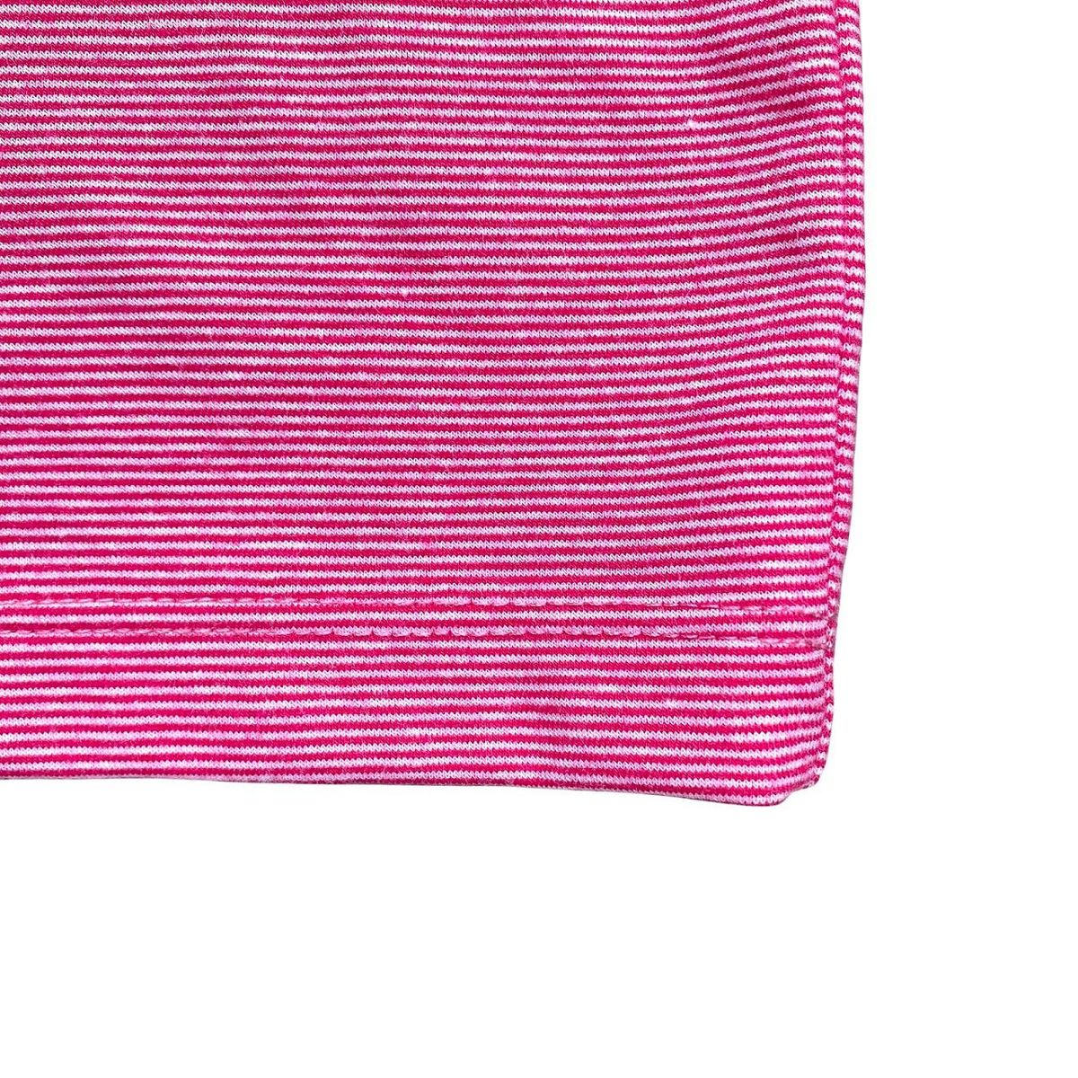 RED CARROT - Polo manga corta fucsia rayas delgadas