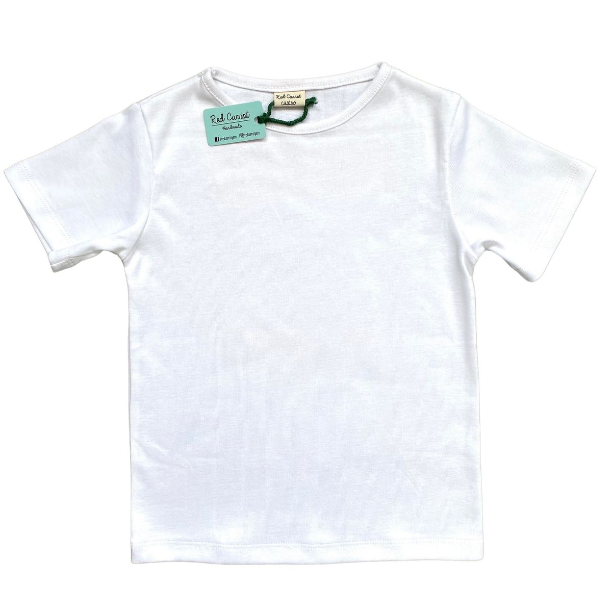 RED CARROT - Polo unisex niño manga corta algodon blanco