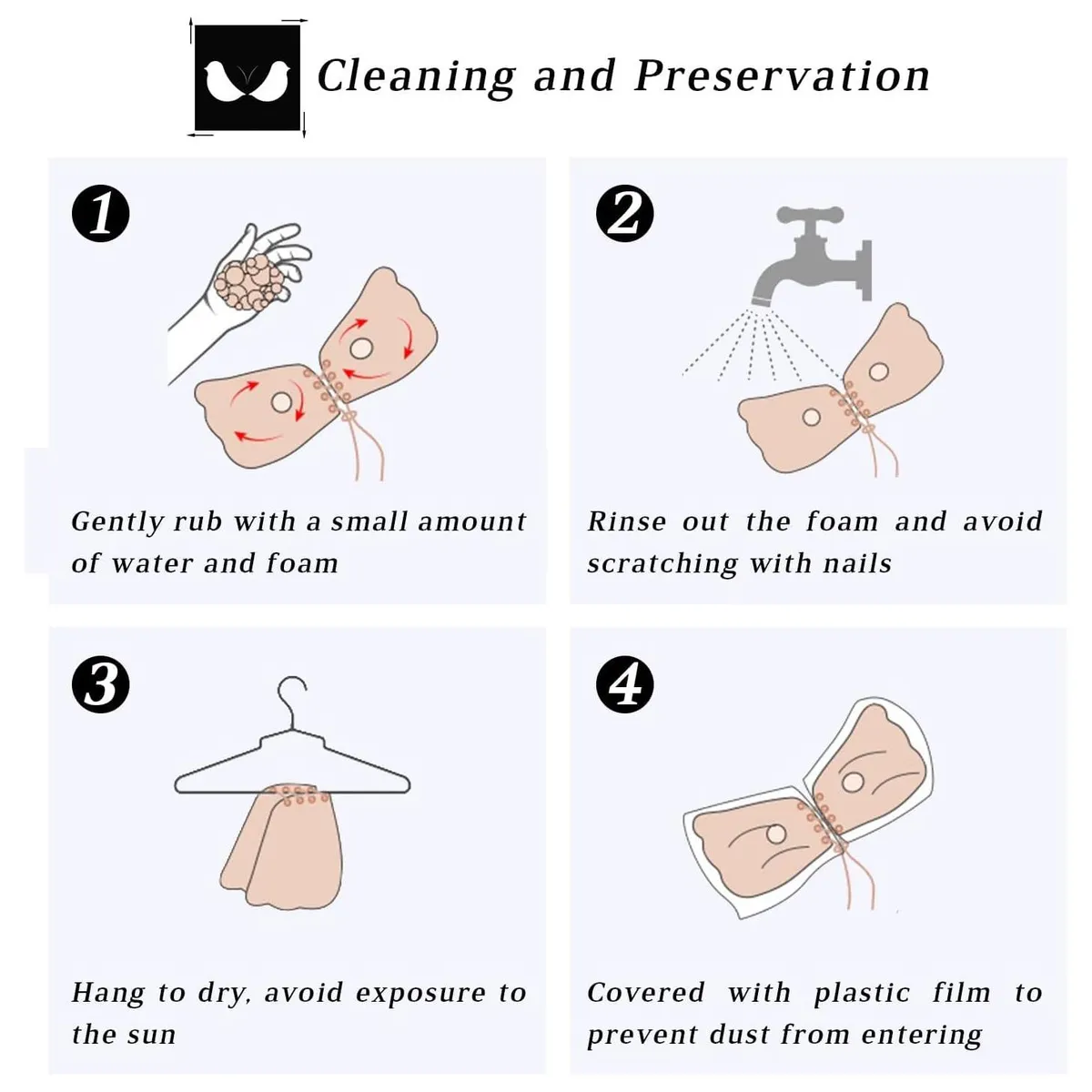 GENERICO - Brasier Push up Invisible Mariposa Levanta Busto Dama Invisible