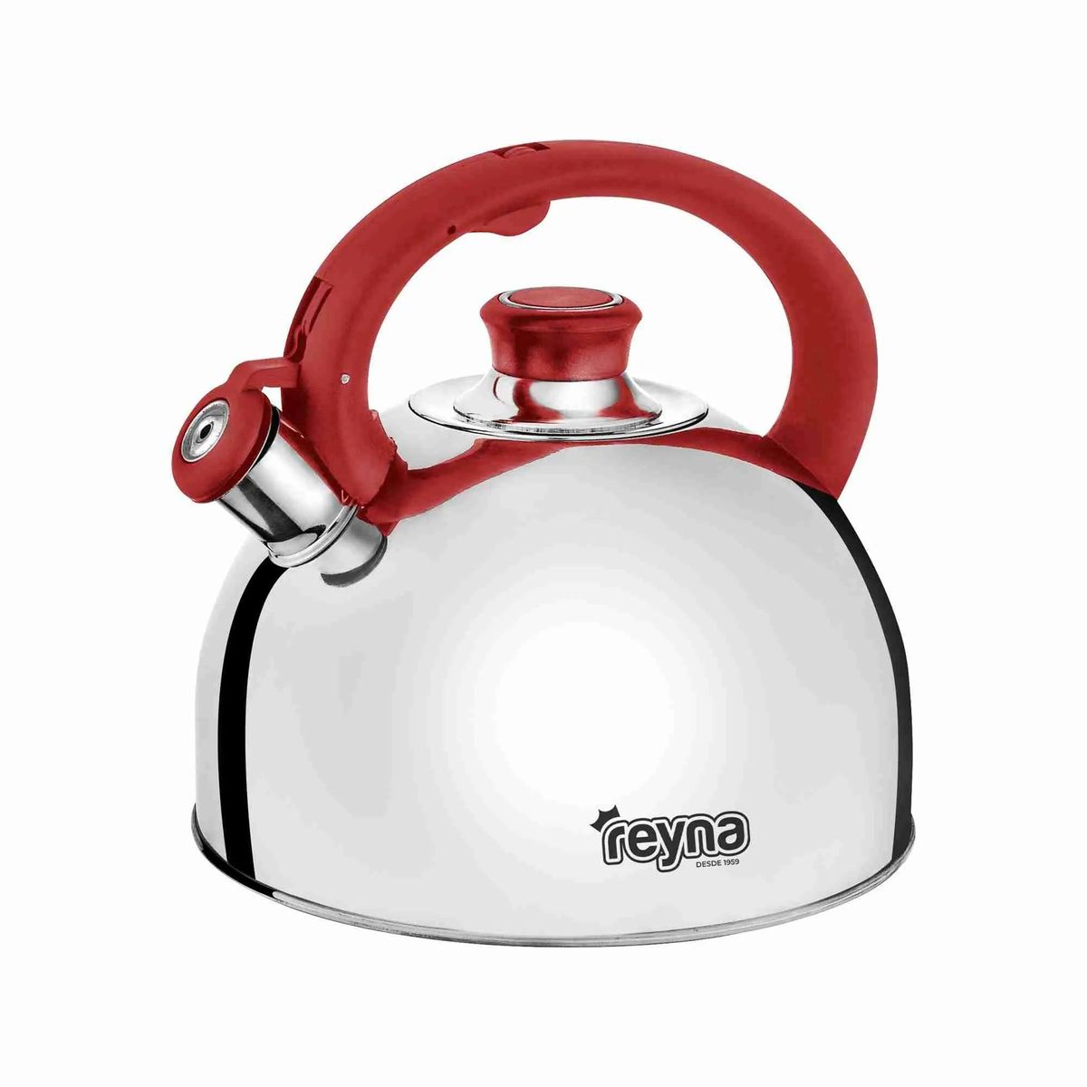 Reyna - Tetera Deluxe acero inoxidable de 3.5 Litros (color rojo)