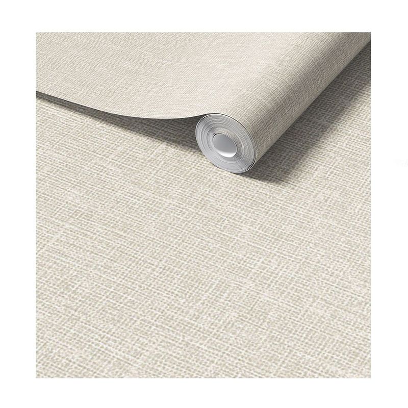 QUEENS DECO - Papel Tapiz 5M2 LINO BEIGE