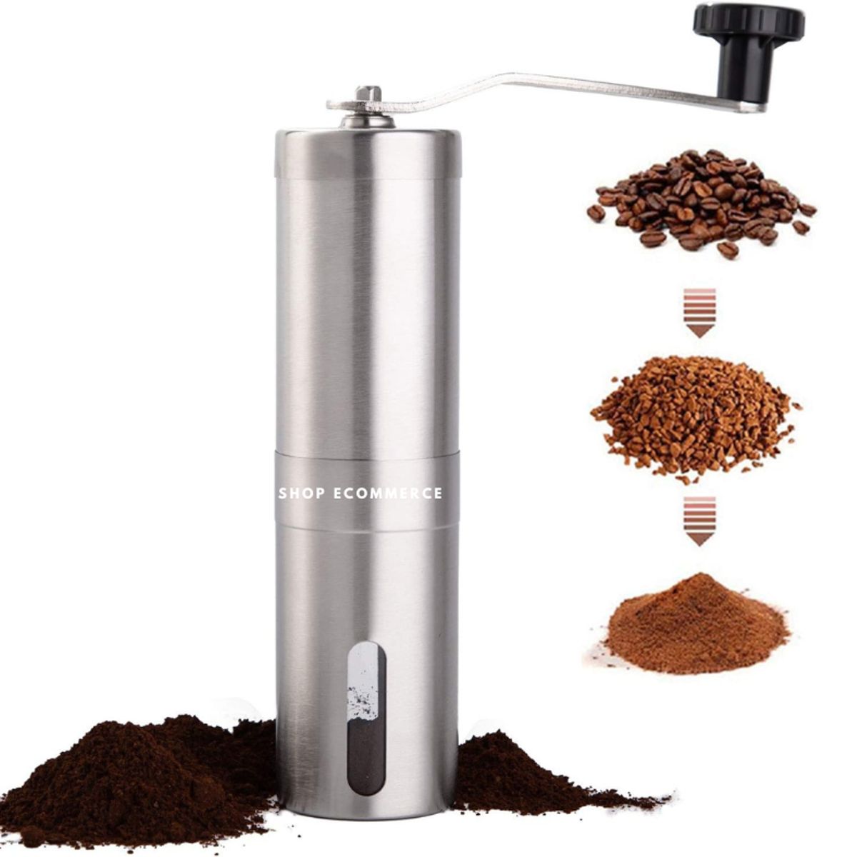 GENERICO - Moledor manual de acero inoxidable