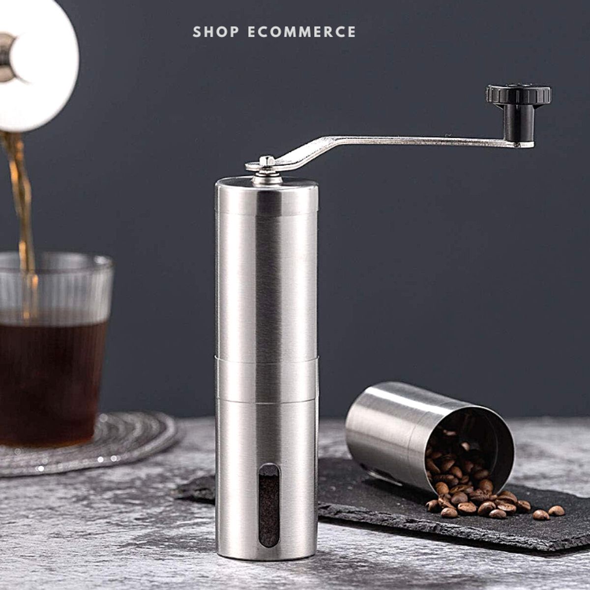 GENERICO - Moledor manual de acero inoxidable