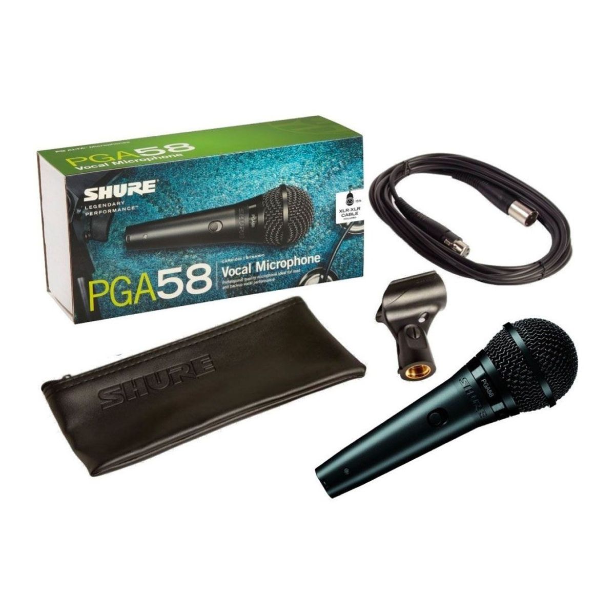 SHURE - PGA58 Shure - Micrófono vocal dinámico
