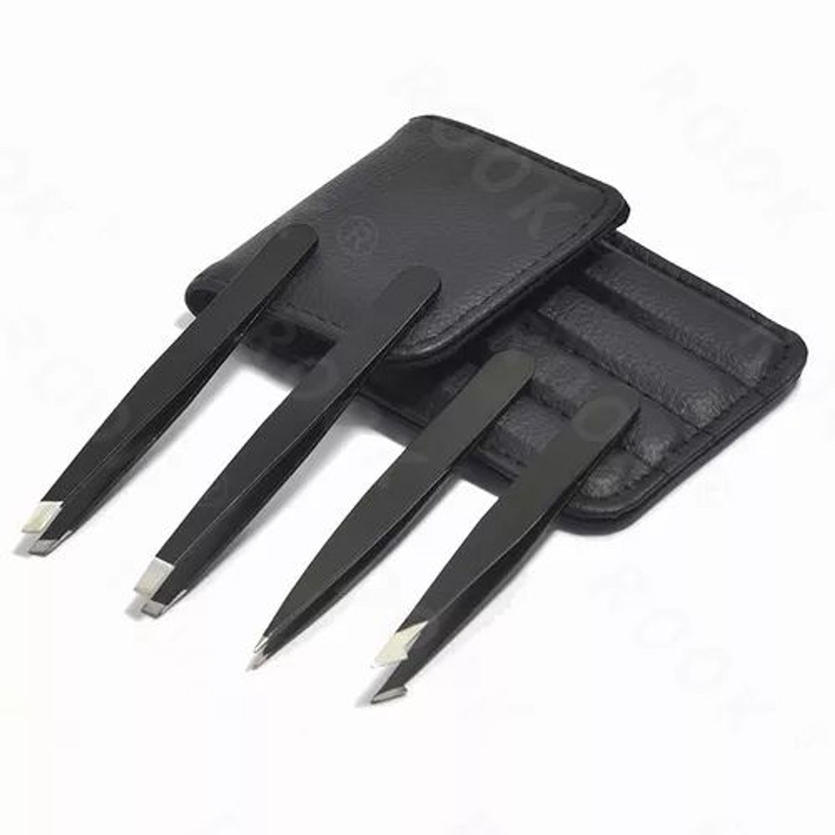 42AROZINA - Set 4 Pinzas Cejas Antiestáticas De Acero Inoxidable De Lujo