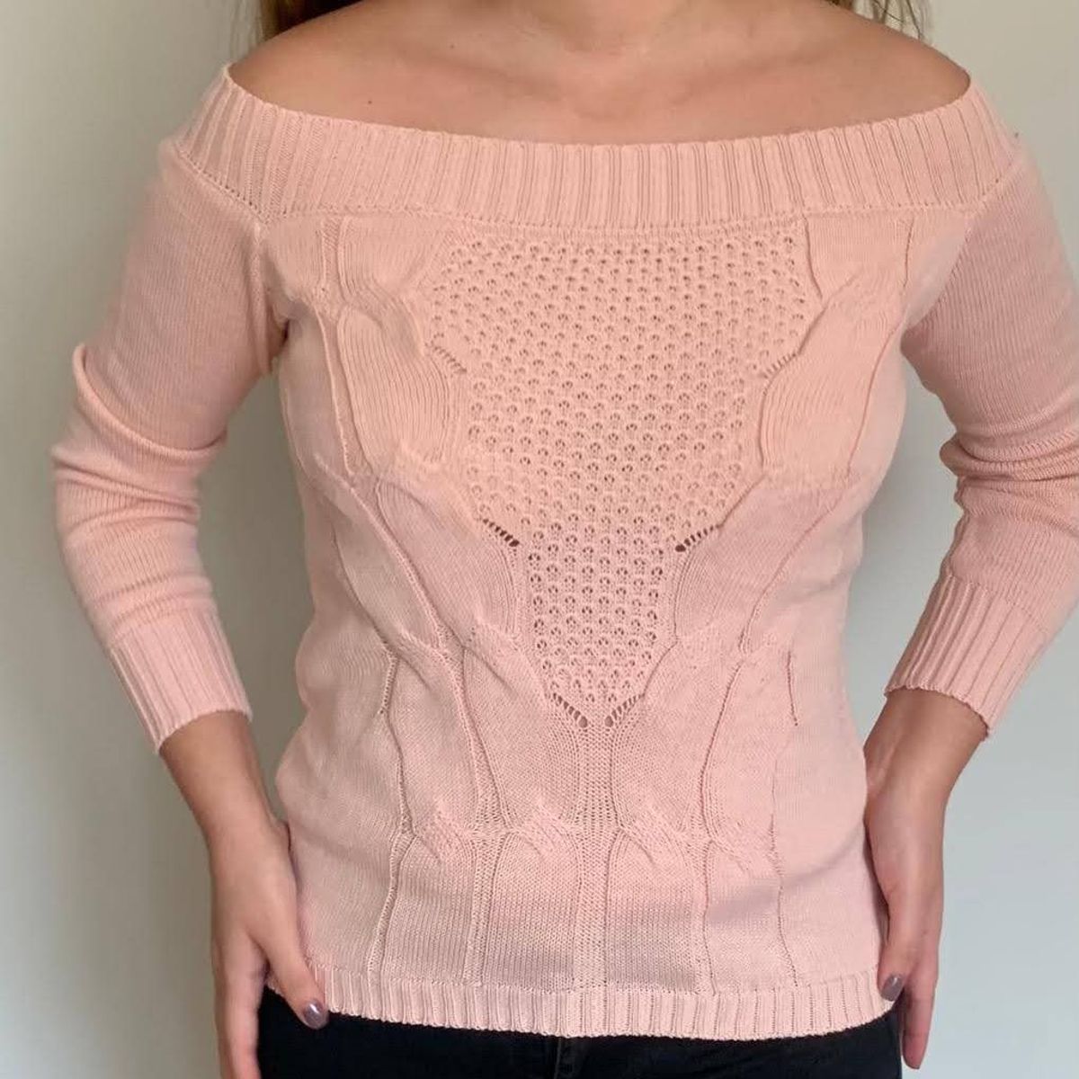 GENERICO - Chompa de Hilo Mujer Melon by Mandalay Knits.