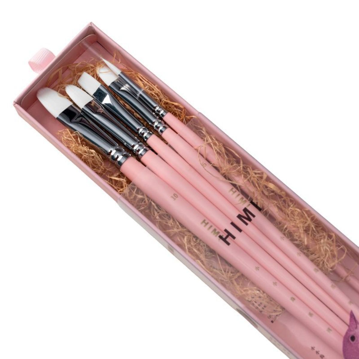 GENERICO - Miya Set 5 Pinceles Little Bird - Rosa