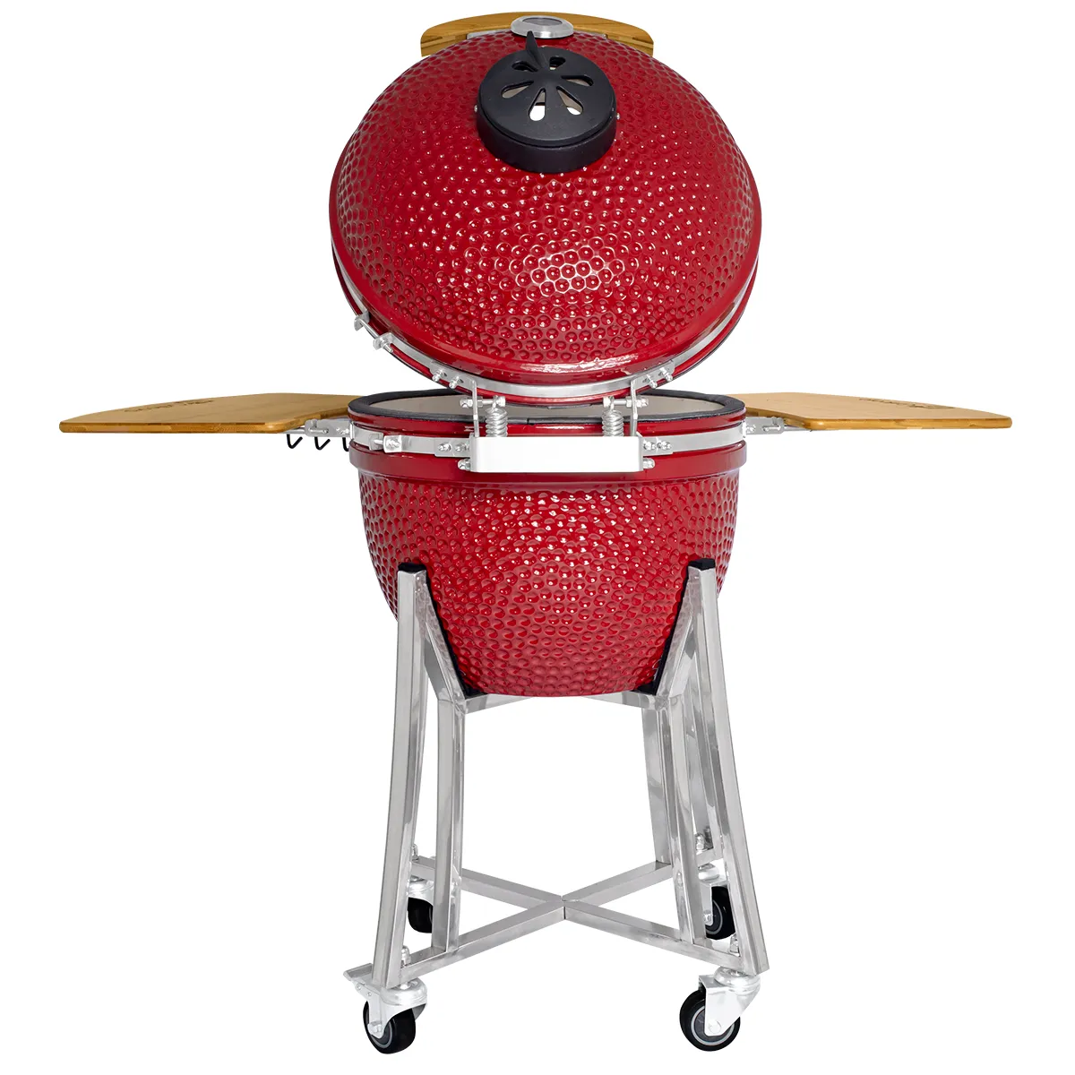 GRILLCORP - Kamado Granada 20 Rojo con accesorios