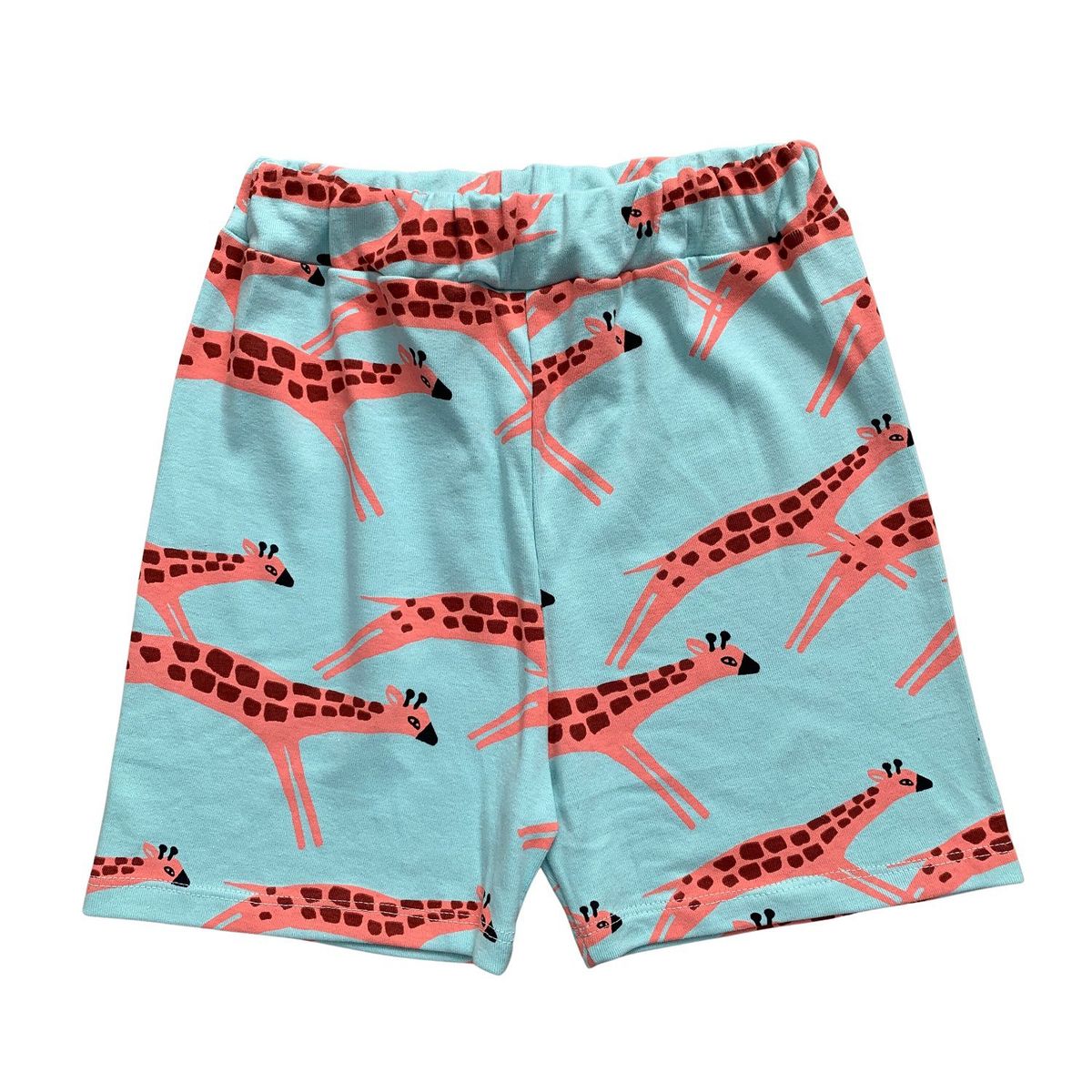 RED CARROT - Short verde agua con jirafas en algodon rib