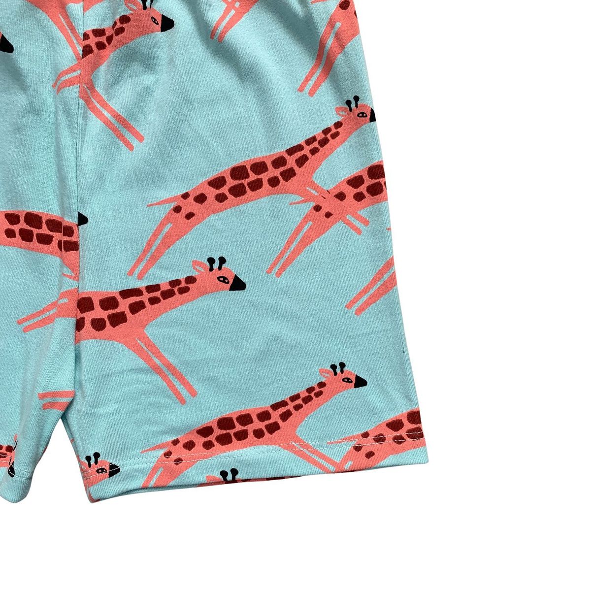 RED CARROT - Short verde agua con jirafas en algodon rib