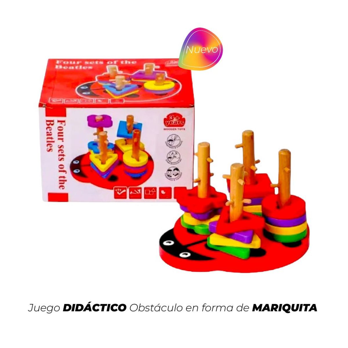 GENERICO - JUEGO DIDÁCTICOS OBSTÁCULO EN FORMA DE MARIQUITA