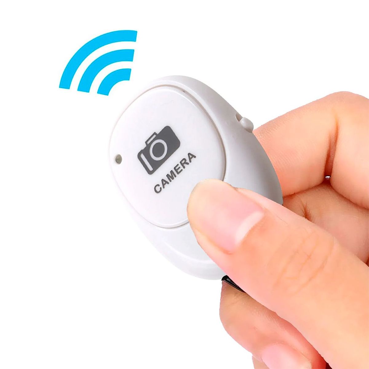 GENERICO - Disparador Bluetooth Para iPhone iOS Android Blanco
