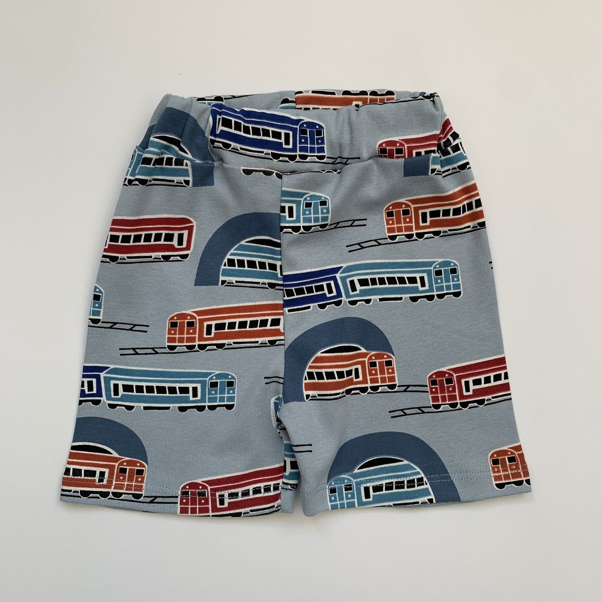 RED CARROT - Short celeste con trenes de algodon rib