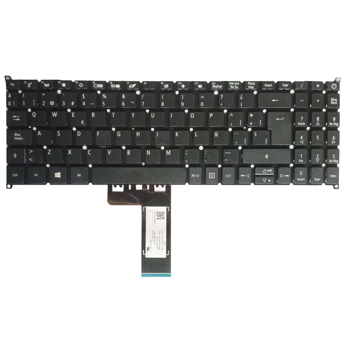 ACER - TECLADO ORIGINAL ACER ASPIRE 5  A515-43 A515-52 A515-54 A315-54