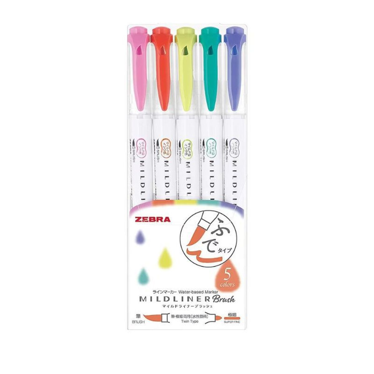 GENERICO - Zebra Mildliner Brush Pen - Summer set