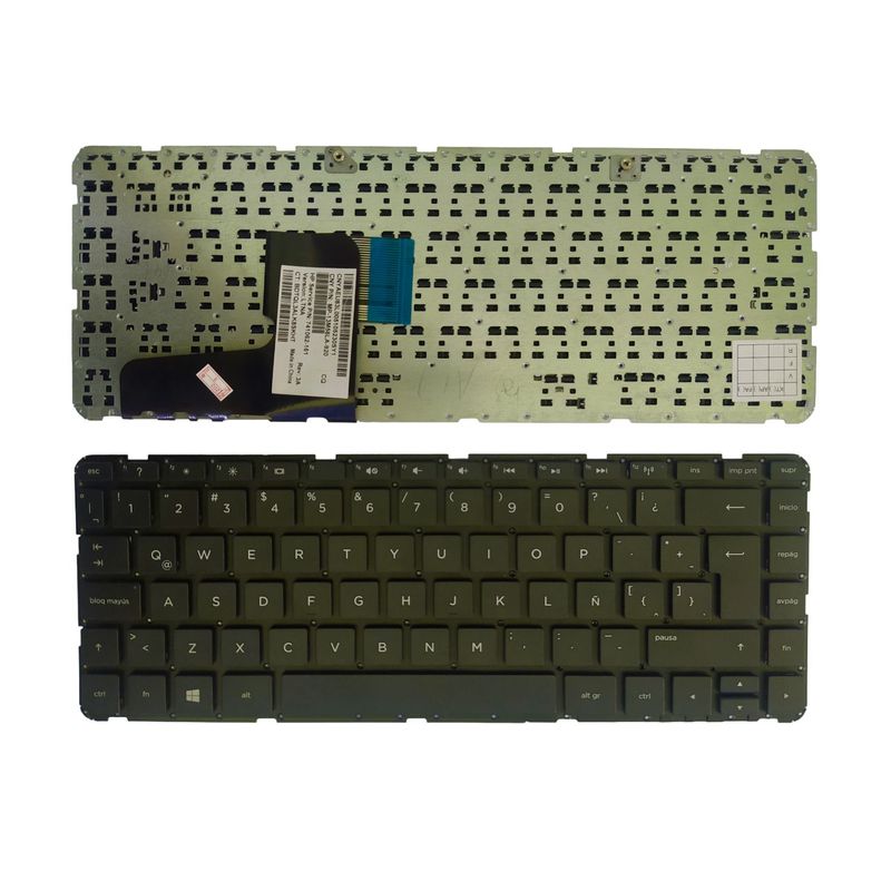 HP - Teclado ORIGINAL Hp 14-e 14-r 14-d 14-n 14-g 240-g2 245-g3 Sin Marco