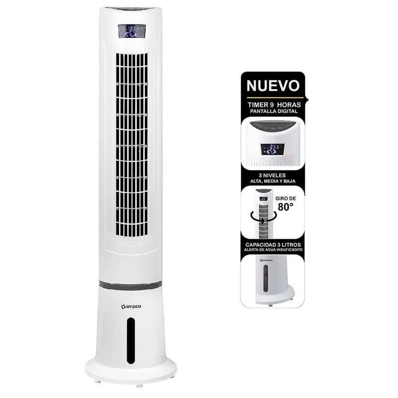 IMACO - Enfriador de Aire Imaco IYS5535 Air Cooler Digital Blanco