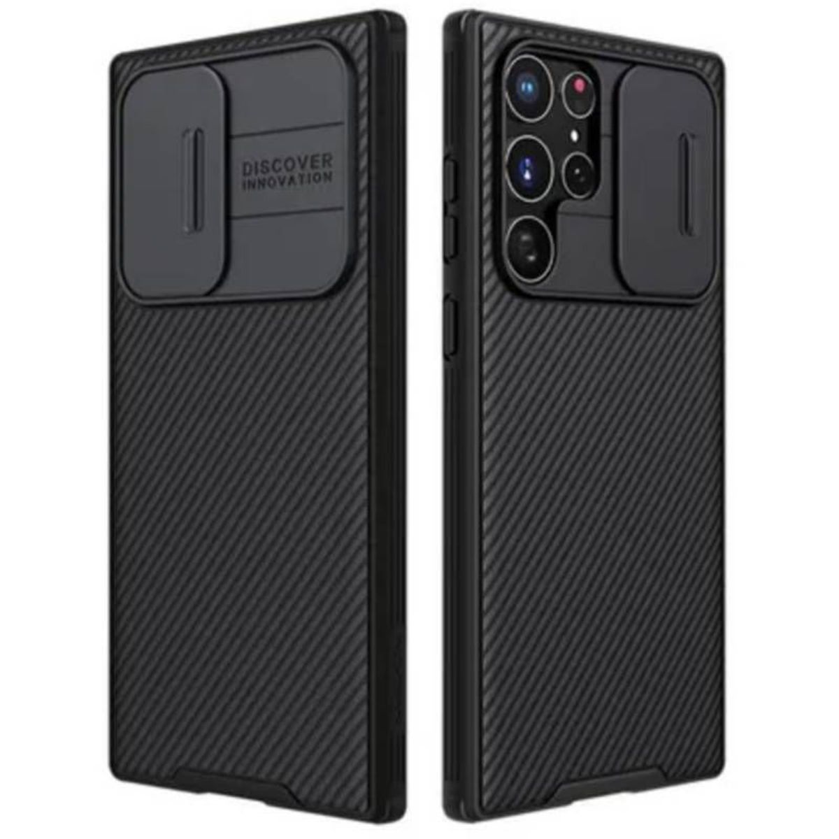 NILLKIN - Case Nillkin Samsung S22 ultra Camshield Funda Híbrida Negro