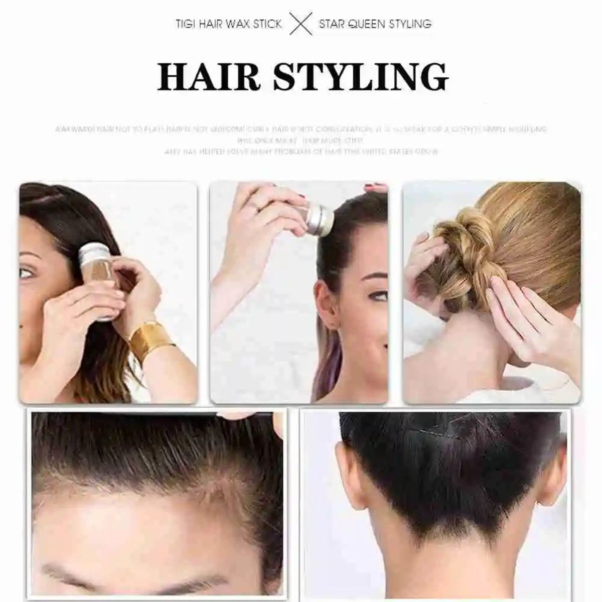 GENERICO - Barra de Cera Peinado ORIGINAL Mujer Hombre Sin Frizz Navidad Genieka