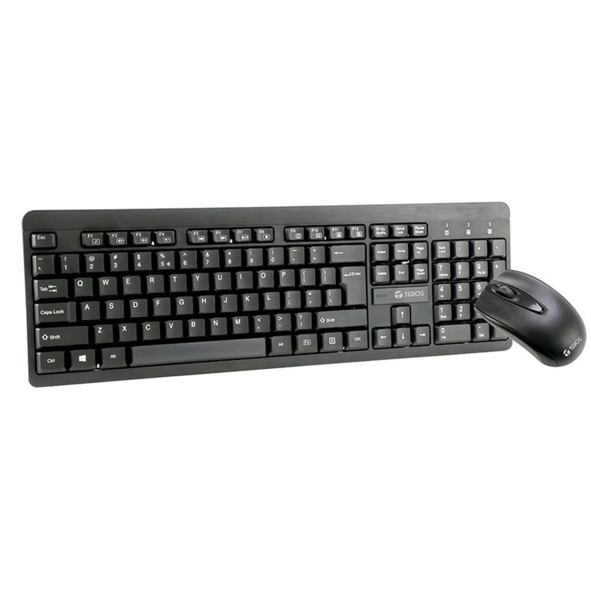 TEROS - Teclado combo inalámbrico  mouse te4061n 24ghz receptor nano usb