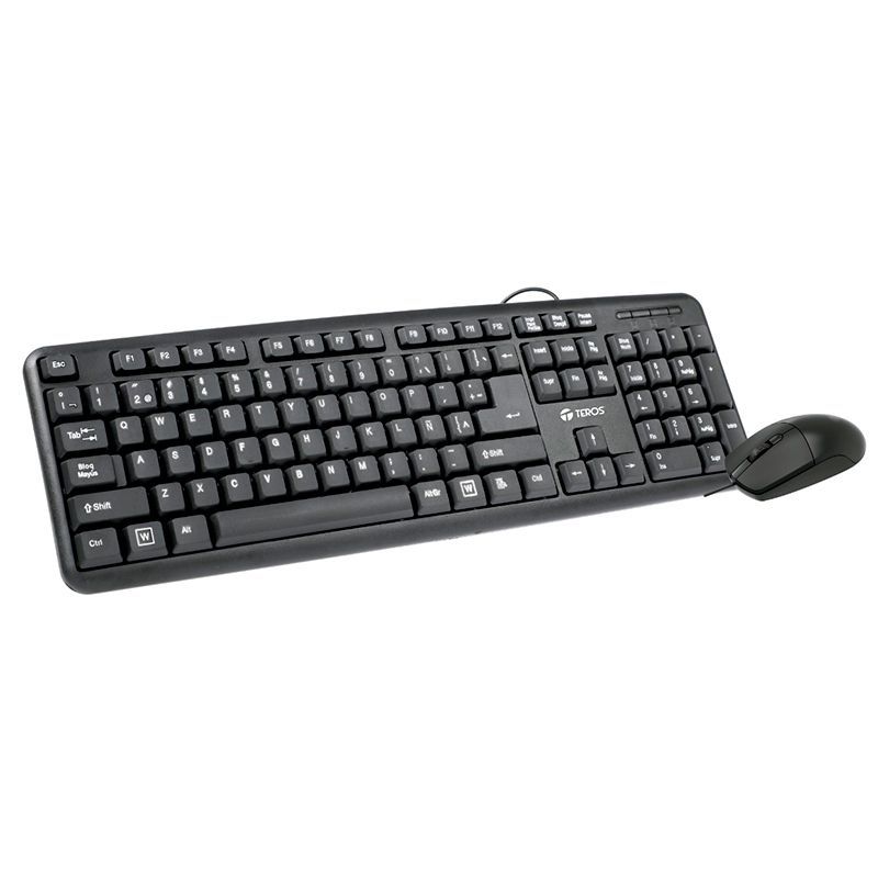 TEROS - Combo Teclado y Mouse Teros TE4062N USB acabado elegant Español Óptico