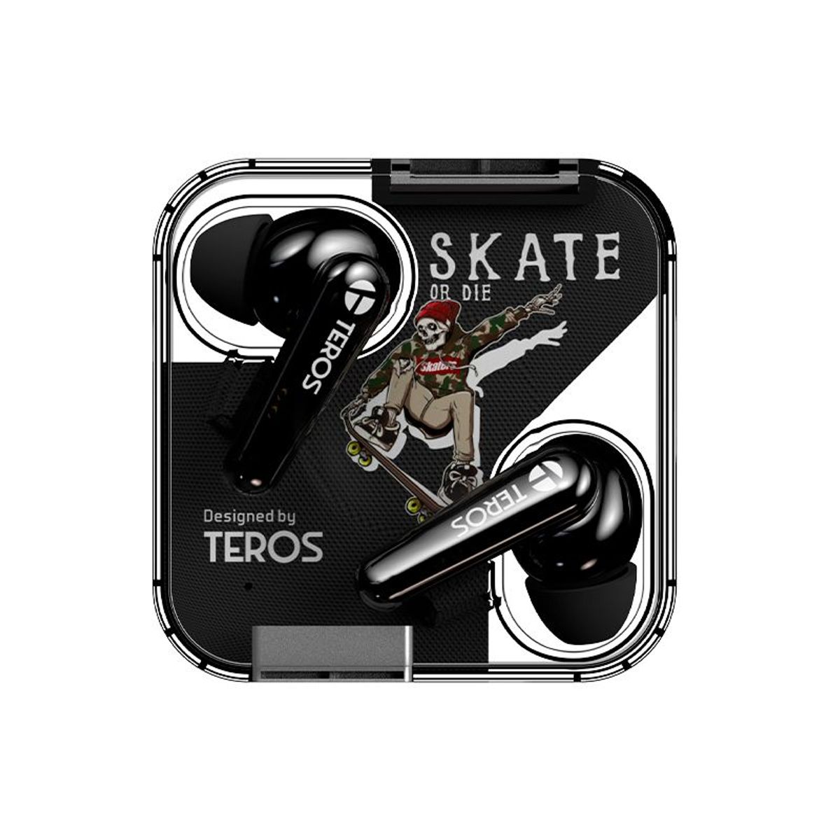 TEROS - AUDIFONOS TEROS INALAMBRICOS TWS TE8072N NEGRO