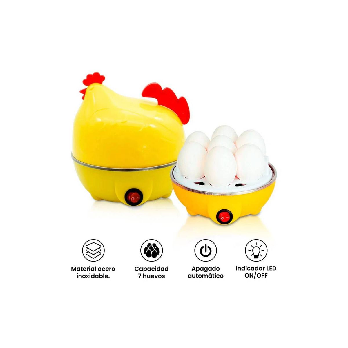 OEM - Gallina Automática Hervidor de Huevos Hasta 7